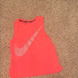 Pink Nike tank top